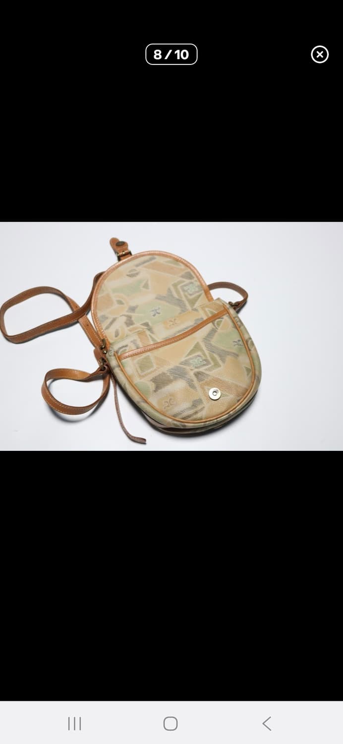 (마지막특가) Courreges 패턴 레더 크로스백 상품이미지8