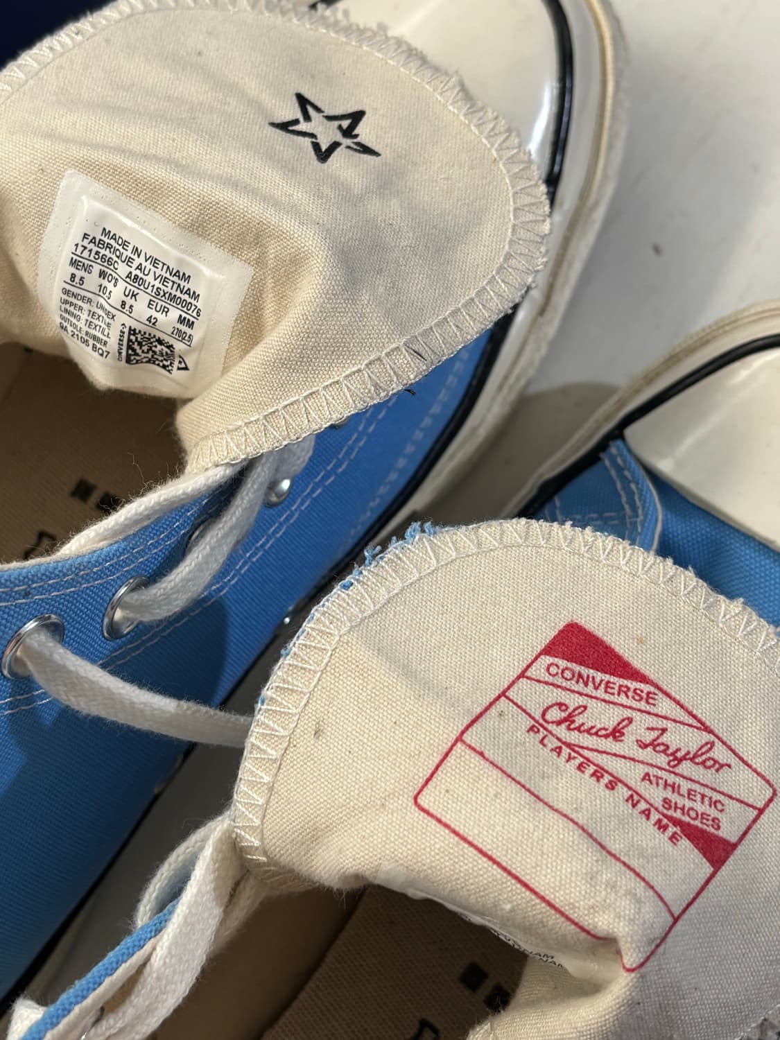 컨버스 척70 하이 유니버시티 블루 270사이즈 상품이미지3