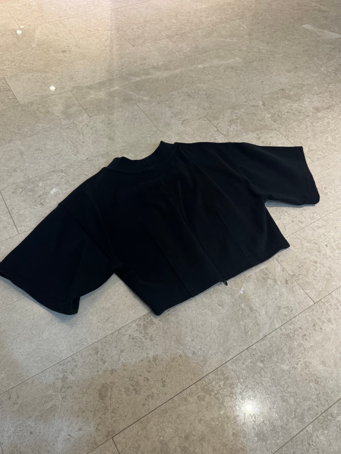 알렉산더왕 블랙 크롭 티셔츠 상품이미지3