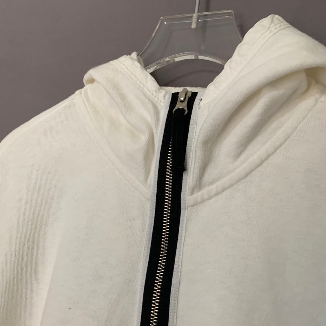 L 스톤아일랜드 와펜 패치 가먼트 다이 후드 집업 상품이미지5