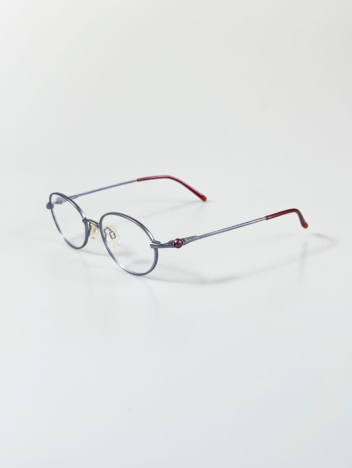 90s MANAGUA 라이트퍼플 슬림 오벌 프레임 빈티지 안경 상품이미지3