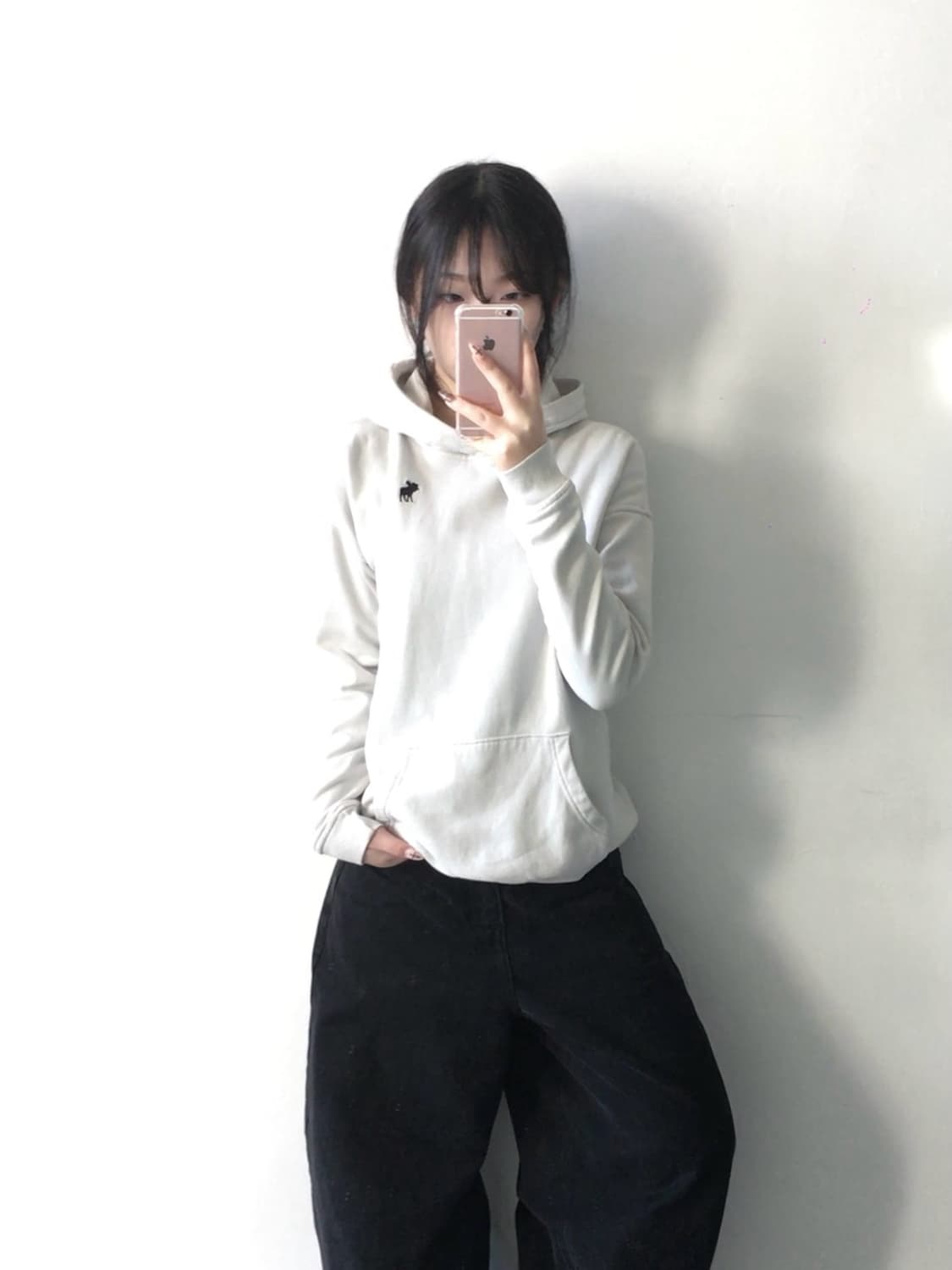 아베크롬비 로고 후드티 상품이미지1