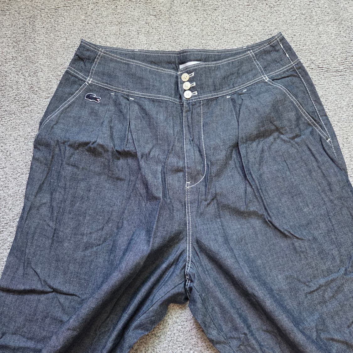 Lacoste Japan 샴브레이 팬츠 26-27 상품이미지2