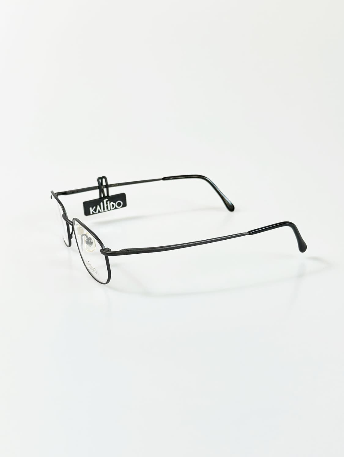 90s KALEIDO 맷블랙 슬림 스퀘어 빈티지 안경 상품이미지3