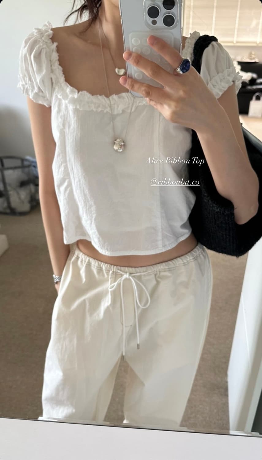 리본빛 앨리스 리본 탑 ribbonbit Alice ribbon top 상품이미지1