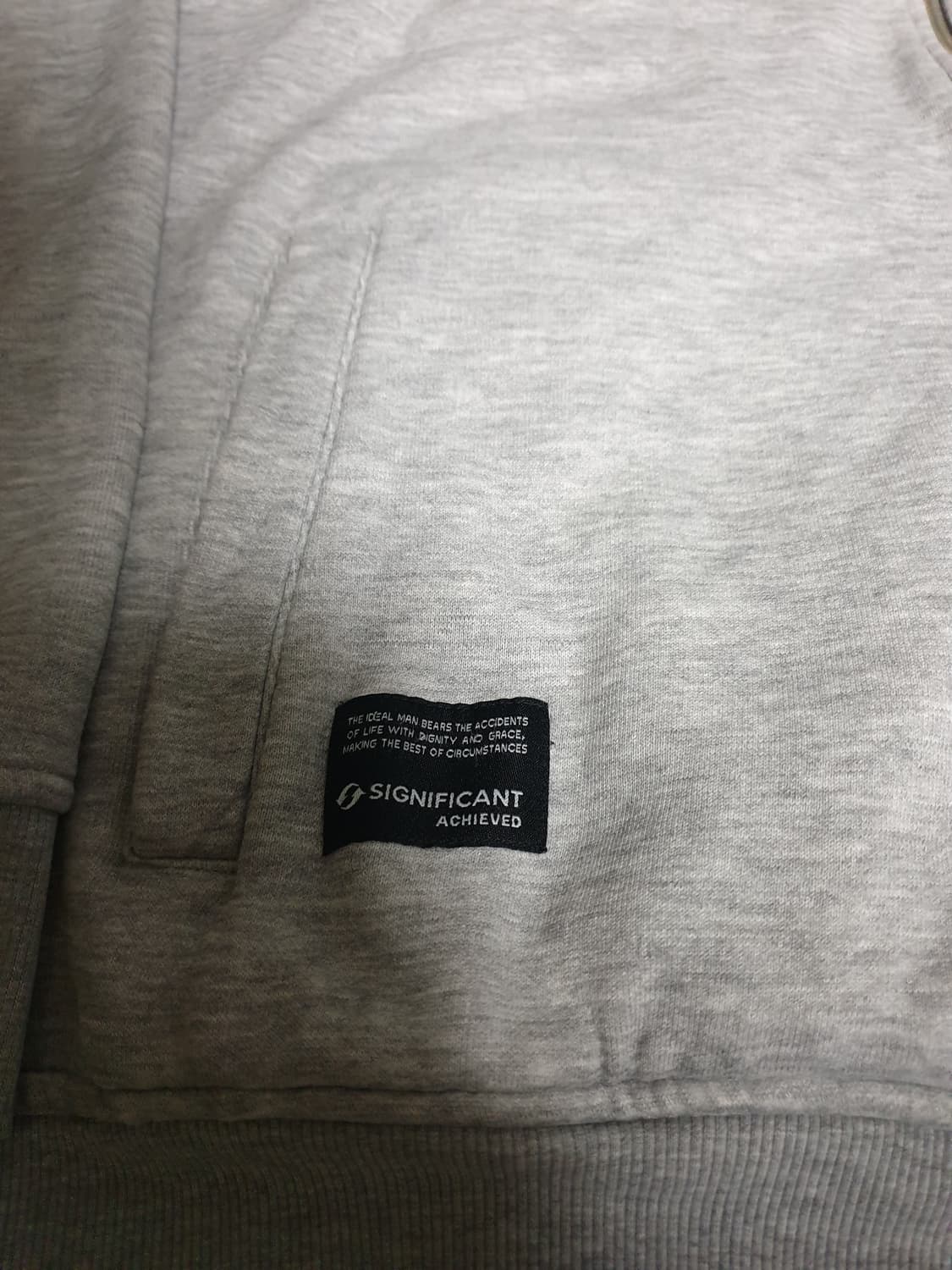 클라이드앤 루즈핏 혜비 안감양털 후드짚업 그레이 (XXL) 상품이미지2