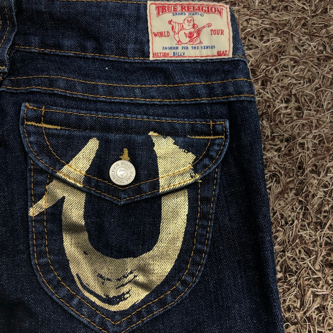 트루릴리전 Billy 빌리 금장 데님 팬츠 상품이미지4