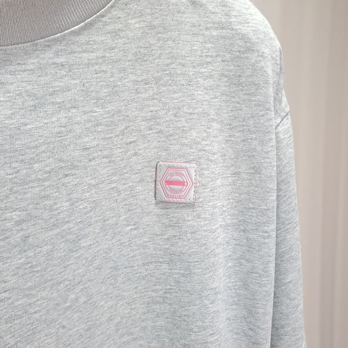 (택포) 솔리드옴므 자수 백로고 반팔티셔츠 48 B809 상품이미지3