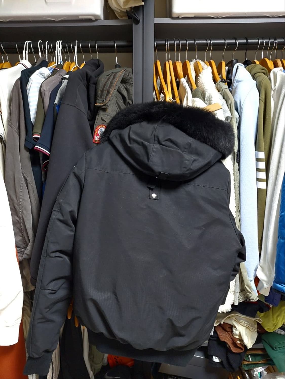 무스너클 블랙 발리스틱 봄버 패딩 신형 L 상품이미지8