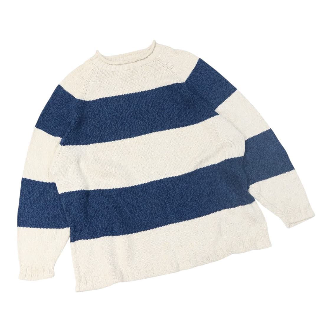 에디바우어 빈티지 굵은 스트라이프 코튼 니트 상품이미지1