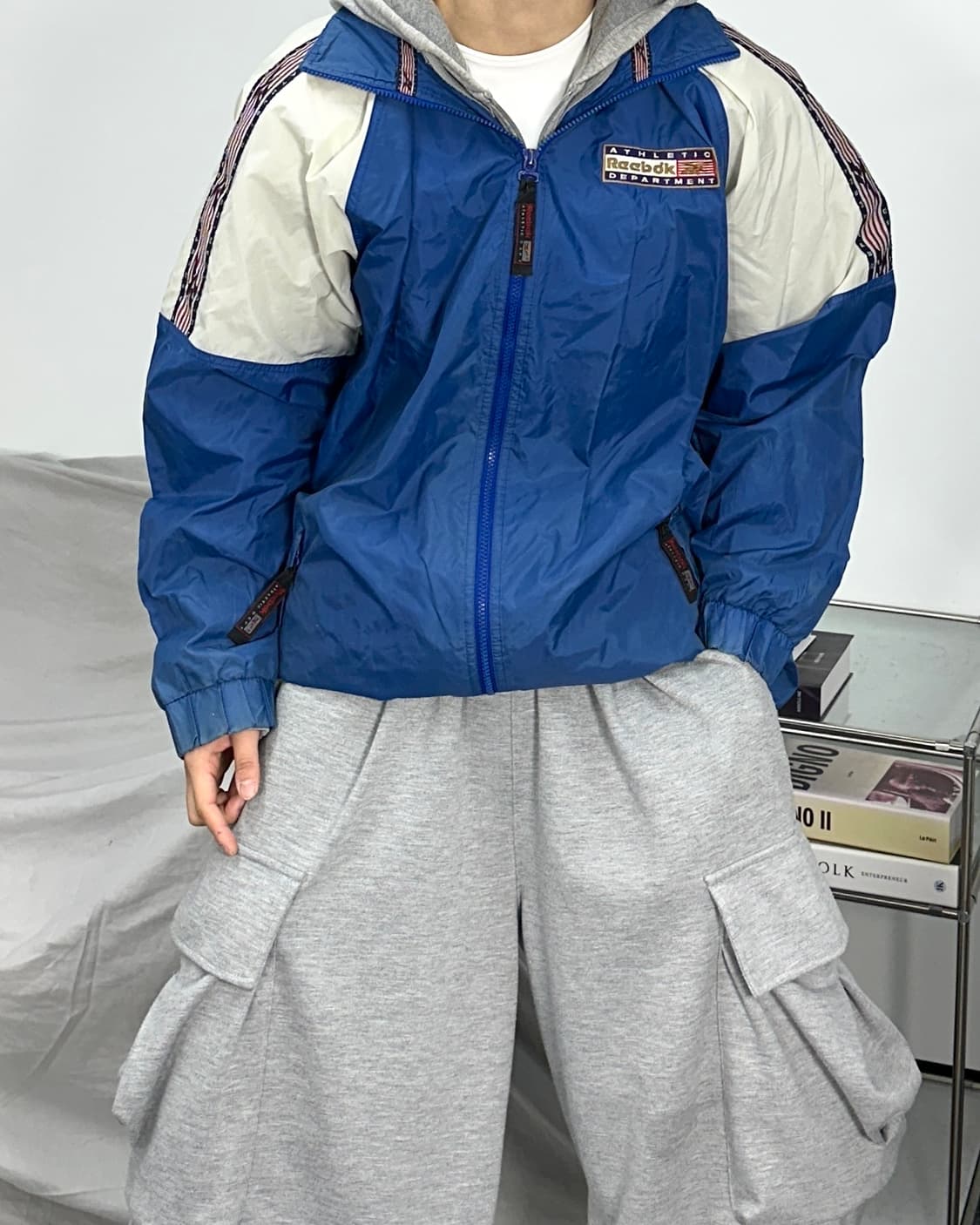 리복 90s 어센틱 빅로고 바람막이 S 상품이미지2