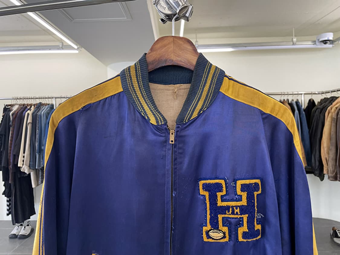 50'S SATIN LETTERMAN JACKET (L) 상품이미지2