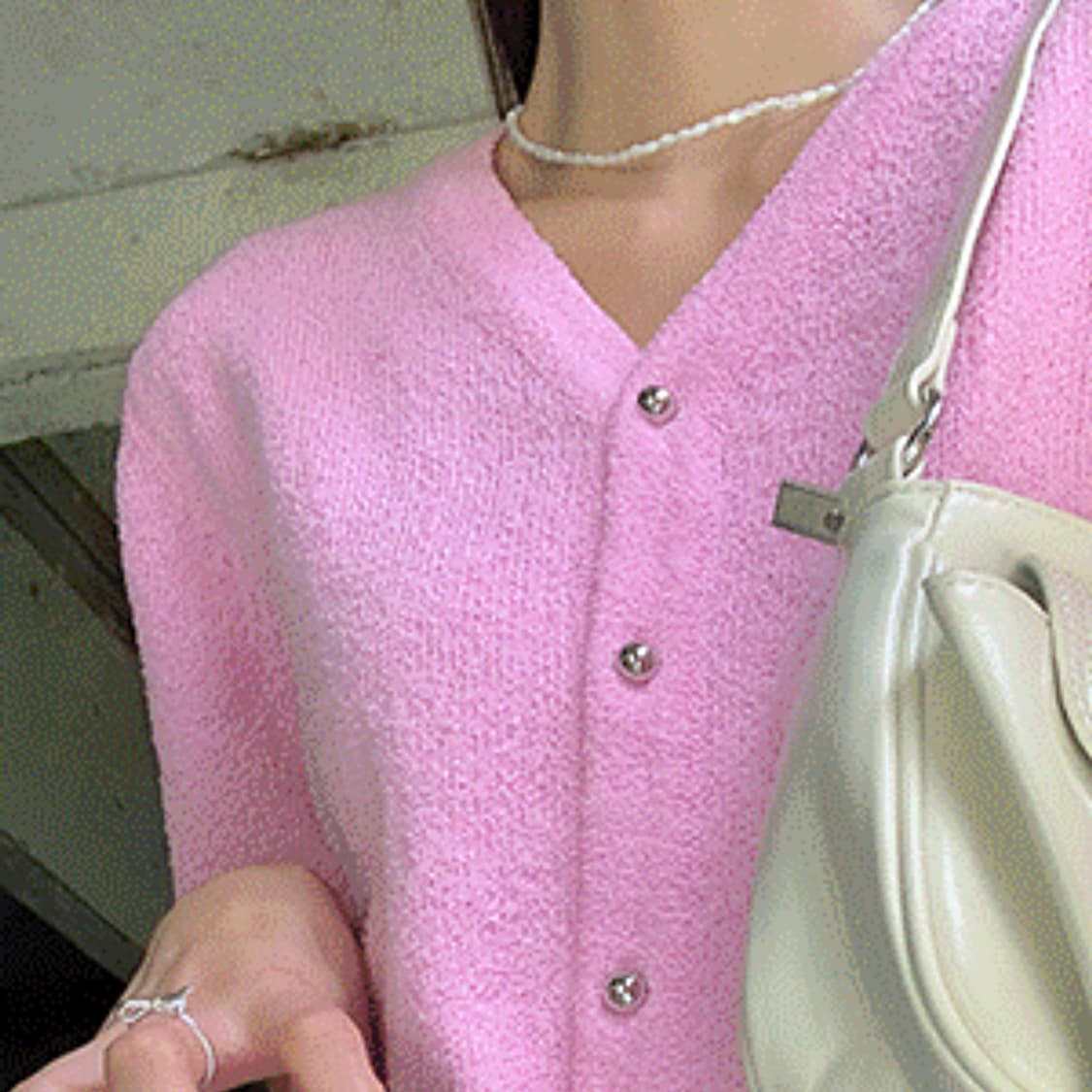 리리앤코(RIRI&CO) 로슈베베 부클 니트가디건 프리사이즈 새상품 상품이미지3