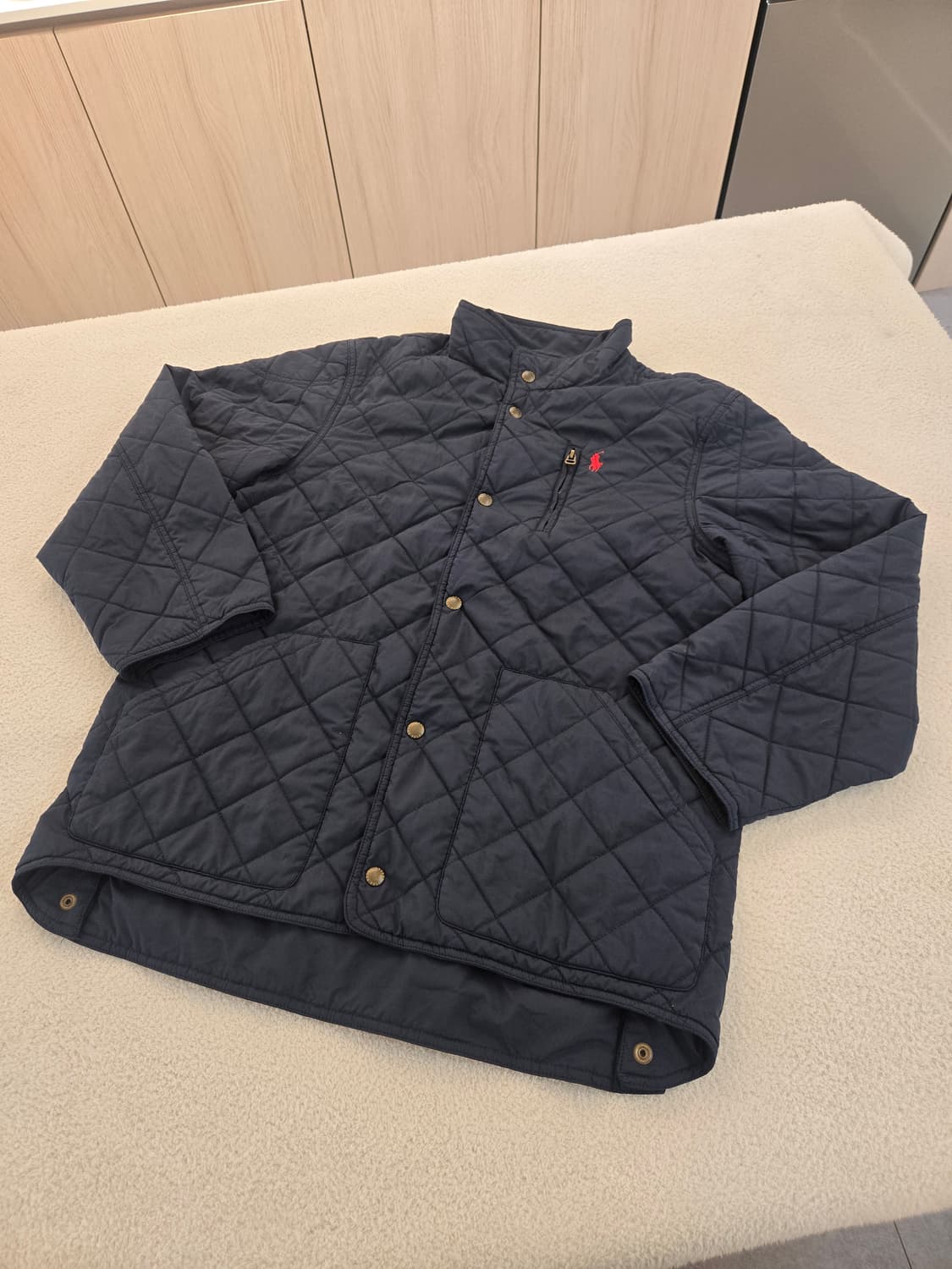 폴로 랄프로렌 네이비 퀼팅 자켓 XL 상품이미지1