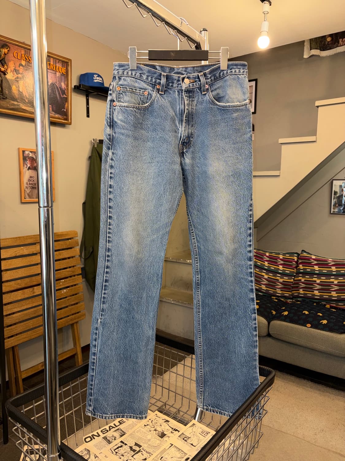 Early 00’s Levi’s 517 USA flare denim 상품이미지5