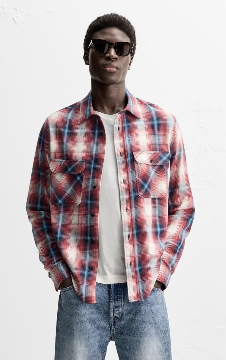 자라 오리진스 플란넬체크 상품이미지1