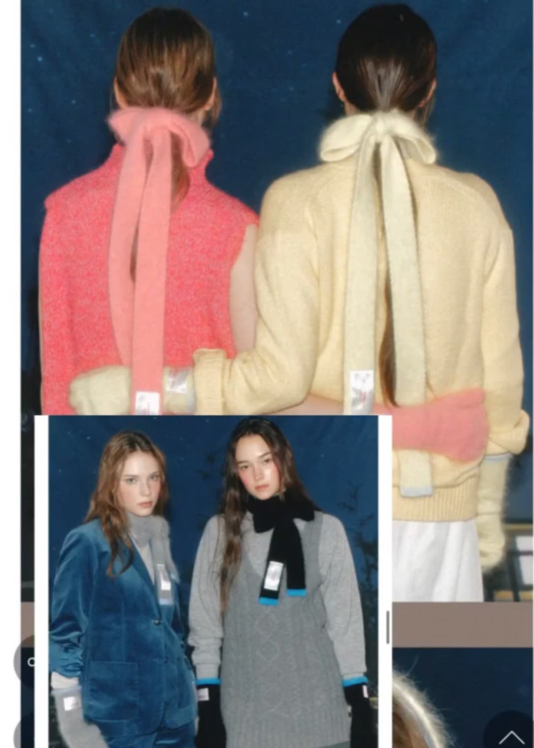 락피쉬웨더웨어 장갑 머플러 세트 민트 캔디바 상품이미지3