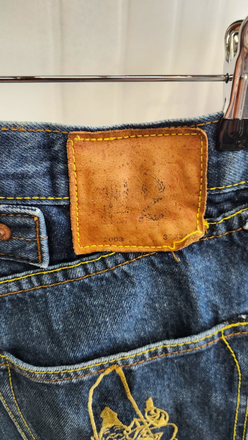 EVISU JAPAN VINTAGE 자수로고  데님 반바지 32사이즈 상품이미지3