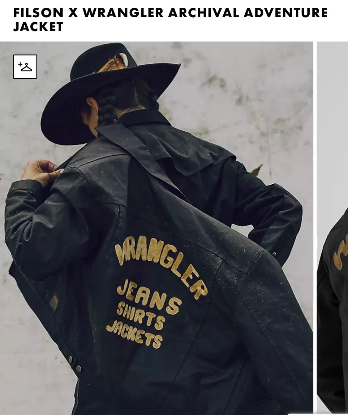 필슨 x 랭글러 Archival Adventure Jacket 블랙 L  상품이미지1