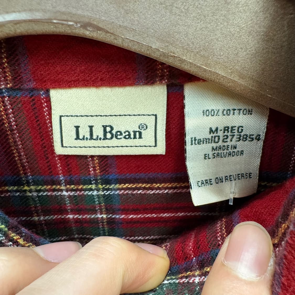 엘엘빈 플란넬 셔츠 체크 패턴 디테일 클래식 레드 상품이미지5