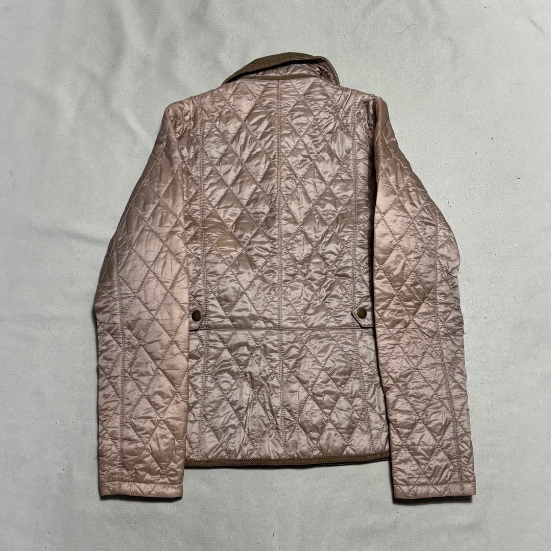 34 바버 여성용 핑크 퀄팅 자켓 상품이미지3