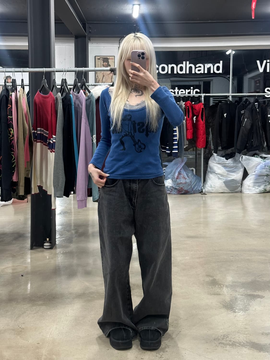 히스테릭 글래머 롱슬리브 티셔츠 상품이미지3