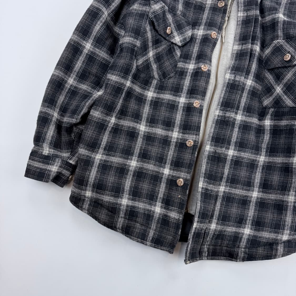 필드앤스트림 플란넬 누빔 후드 셔츠 자켓 상품이미지3