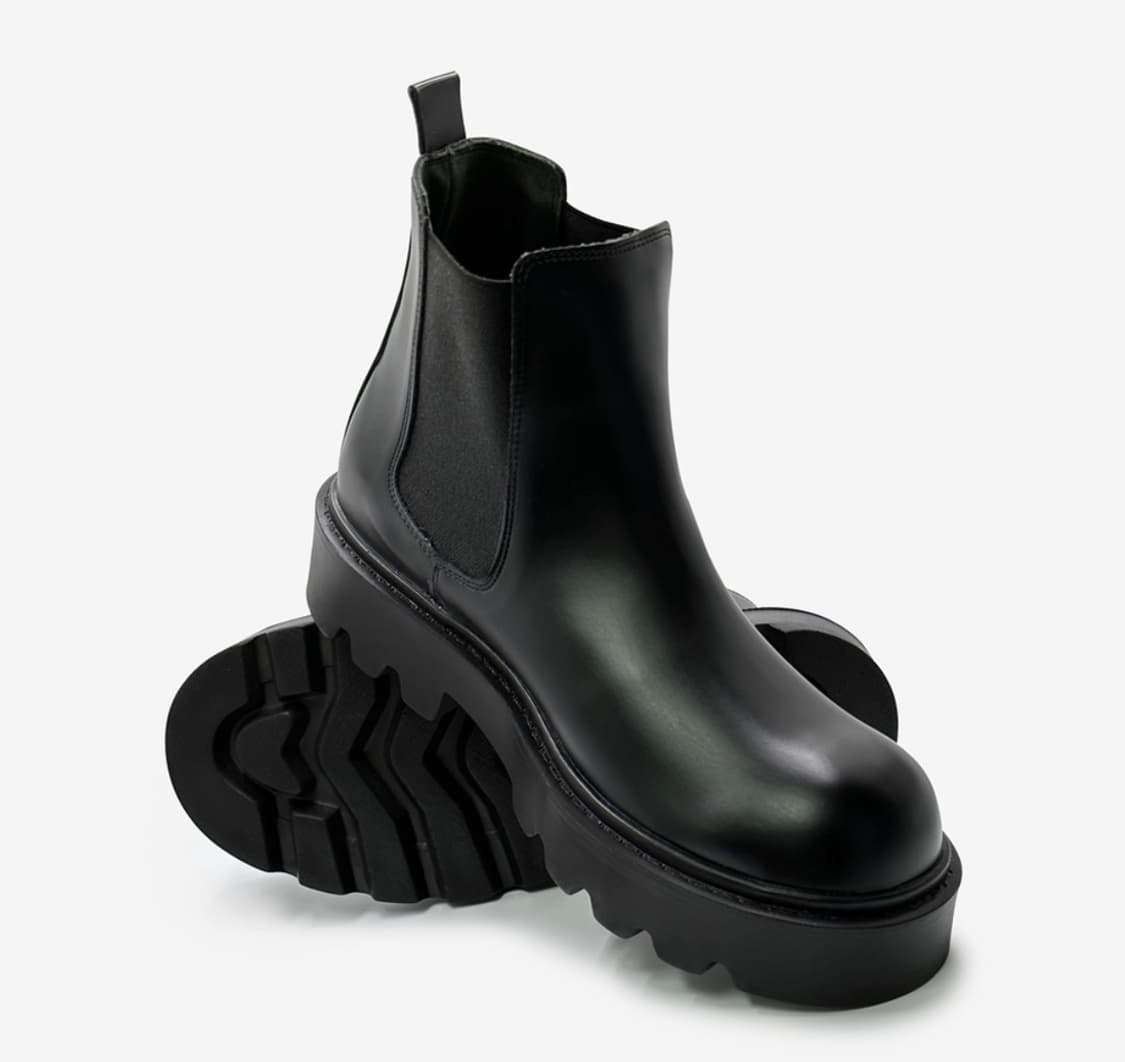 공용가능 프리토 몬트 블랙 볼드 첼시 플랫폼 부츠 공용가능 4cm 상품이미지1