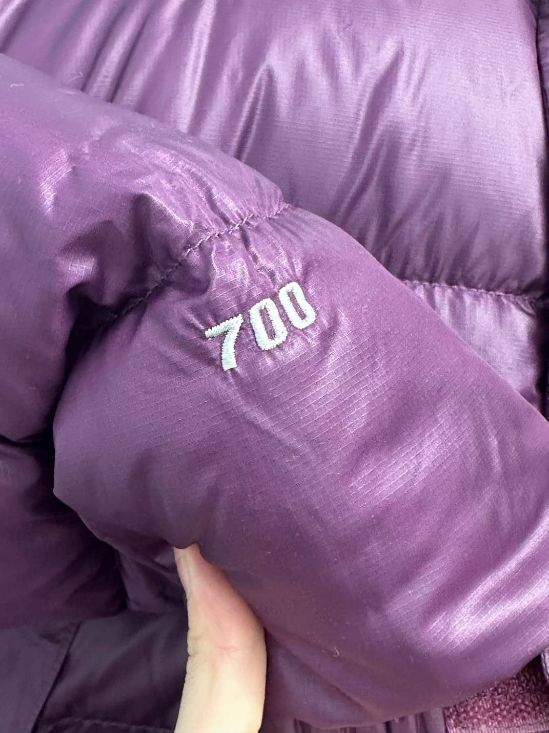 노스페이스 눕시 700 퍼플 패딩 상품이미지6