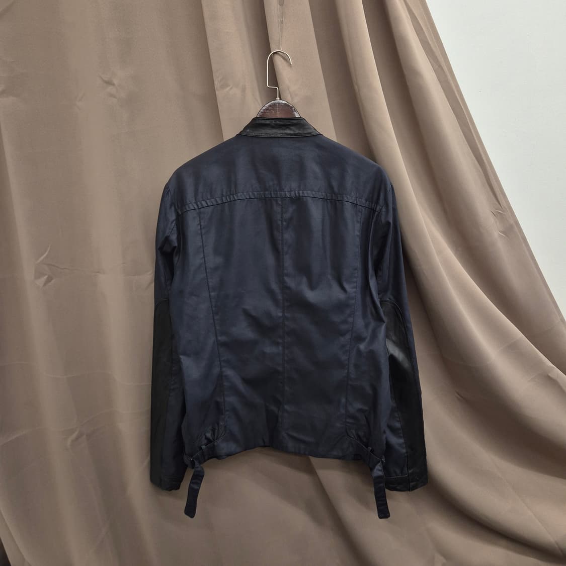 타임 옴므 레더 트리밍 집업 자켓 상품이미지7