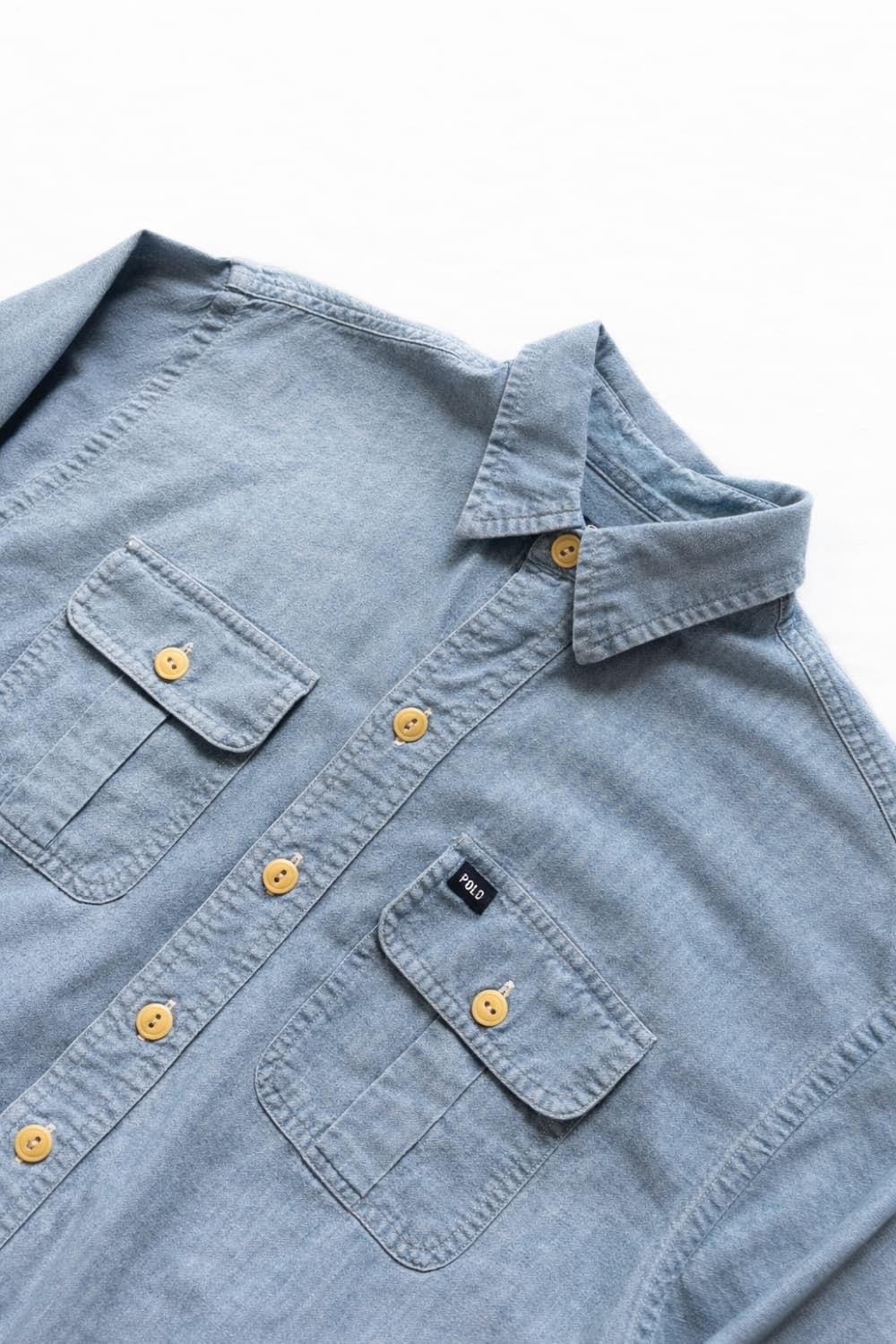 90's 폴로 스포츠 샴브레이 셔츠 M(95) 상품이미지5