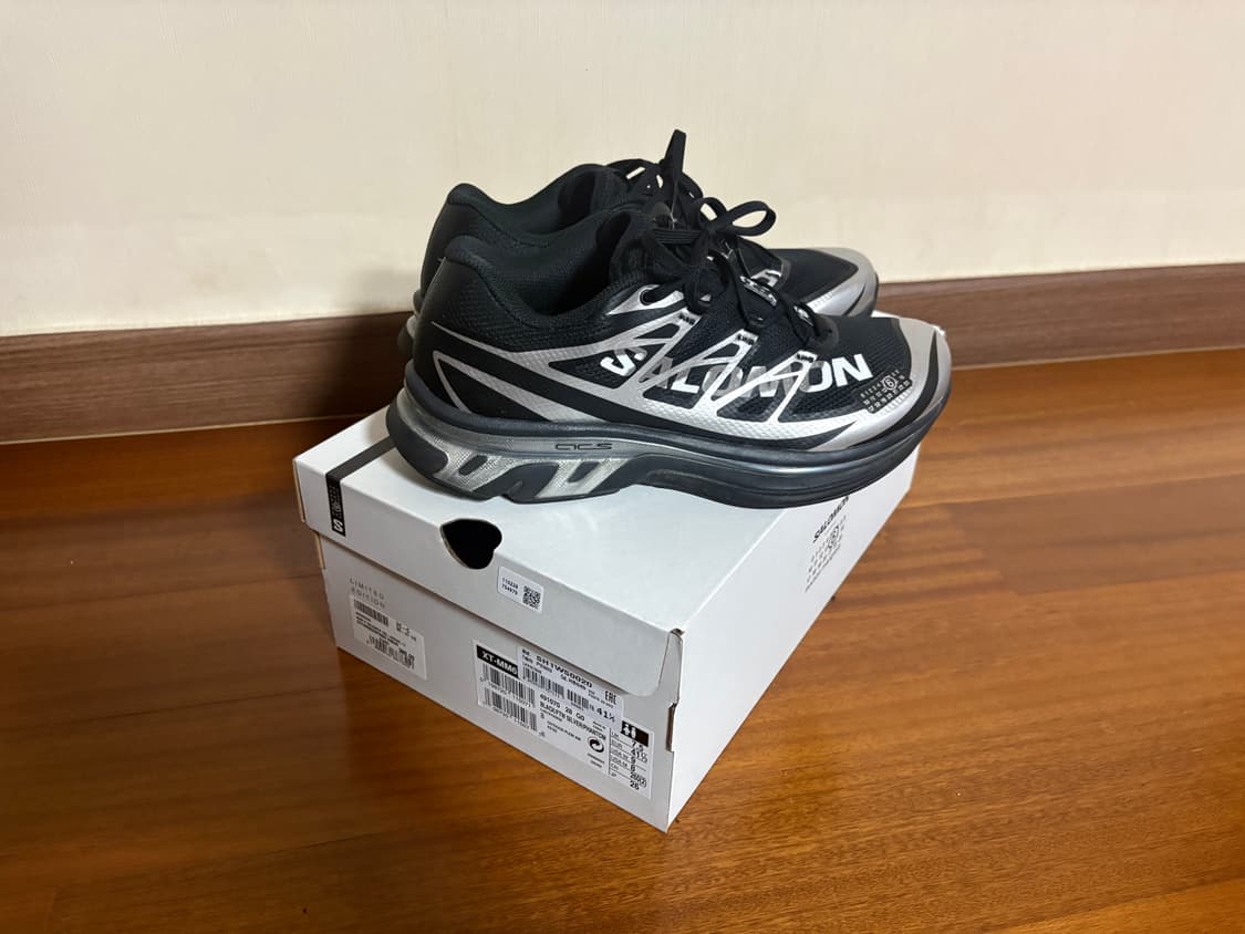 살로몬 x MM6 메종 마르지엘라 XT-MM6 블랙 Ftw 실버 상품이미지4