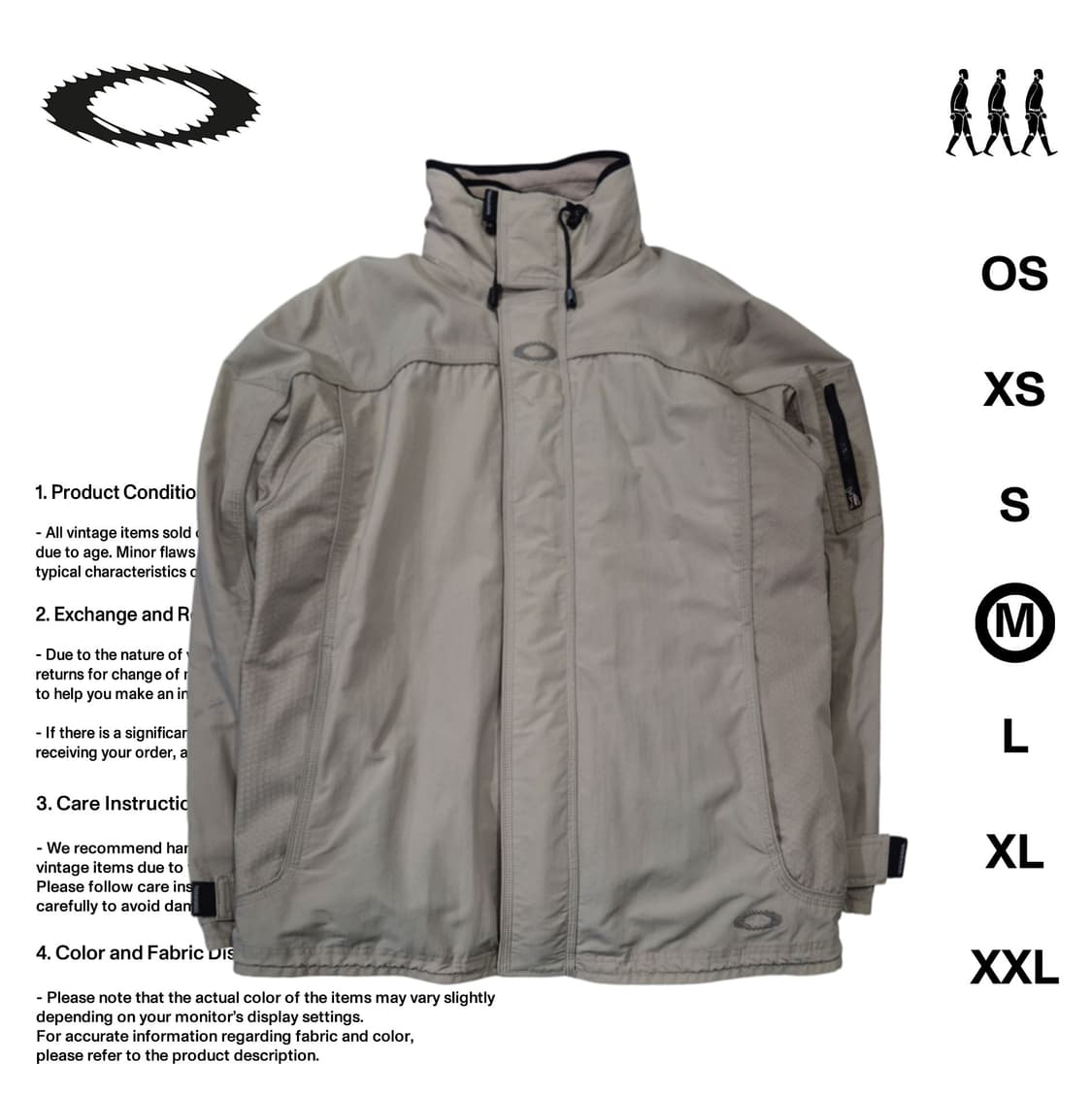 오클리 00's 소프트웨어 M사이즈 자켓 내피포함 상품이미지1
