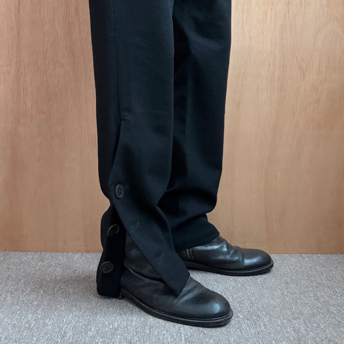 요지야마모토 y’s 밑단 버튼 팬츠 상품이미지3