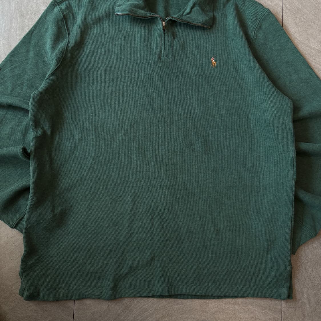 폴로 국내 매장 정품 그린 반집업 니트  상품이미지4
