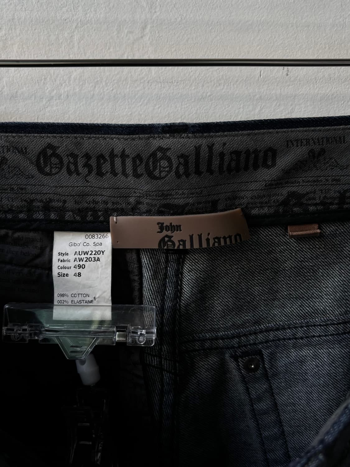 (예약중) 존 갈리아노 코팅 진 상품이미지7