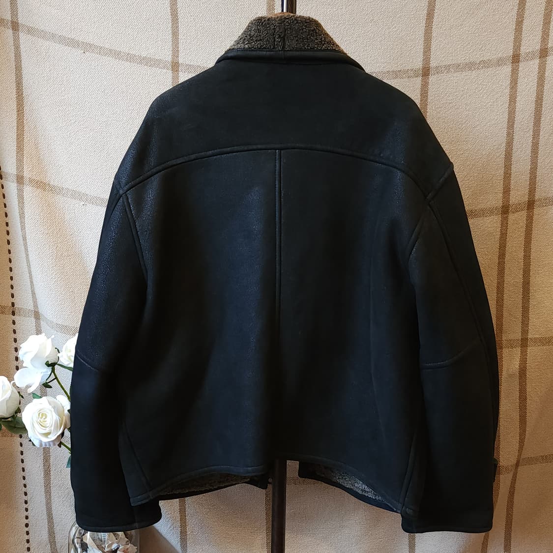 90s 빈티지 무스탕 이태리 바이커 무스탕 무톤 자켓 105 상품이미지2