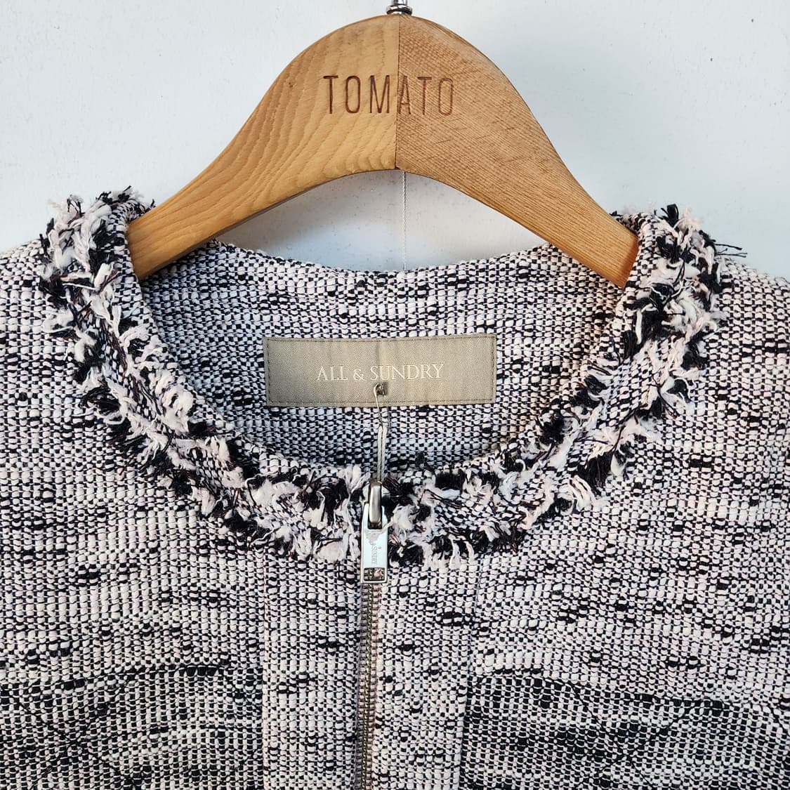 ALL&SUNDRY 트위드 롱 자켓 상품이미지2