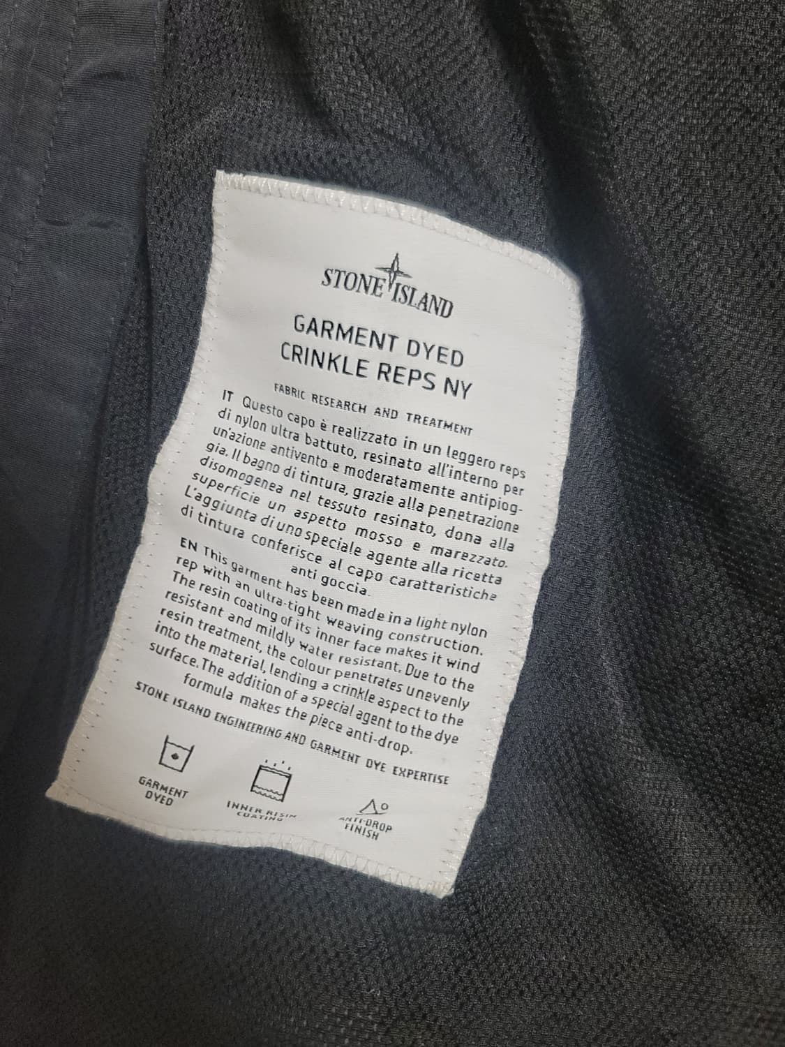 스톤아일랜드 23ss 크링클랩스 후드 자켓 XL 상품이미지4