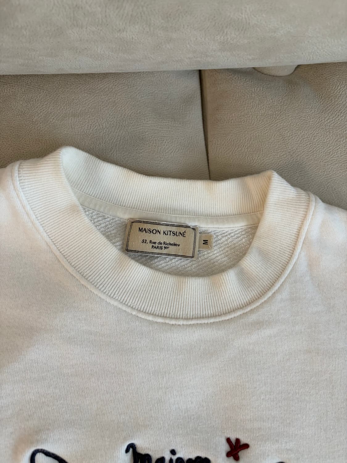 메종키츠네 폭스 자수 맨투맨 M 상품이미지2