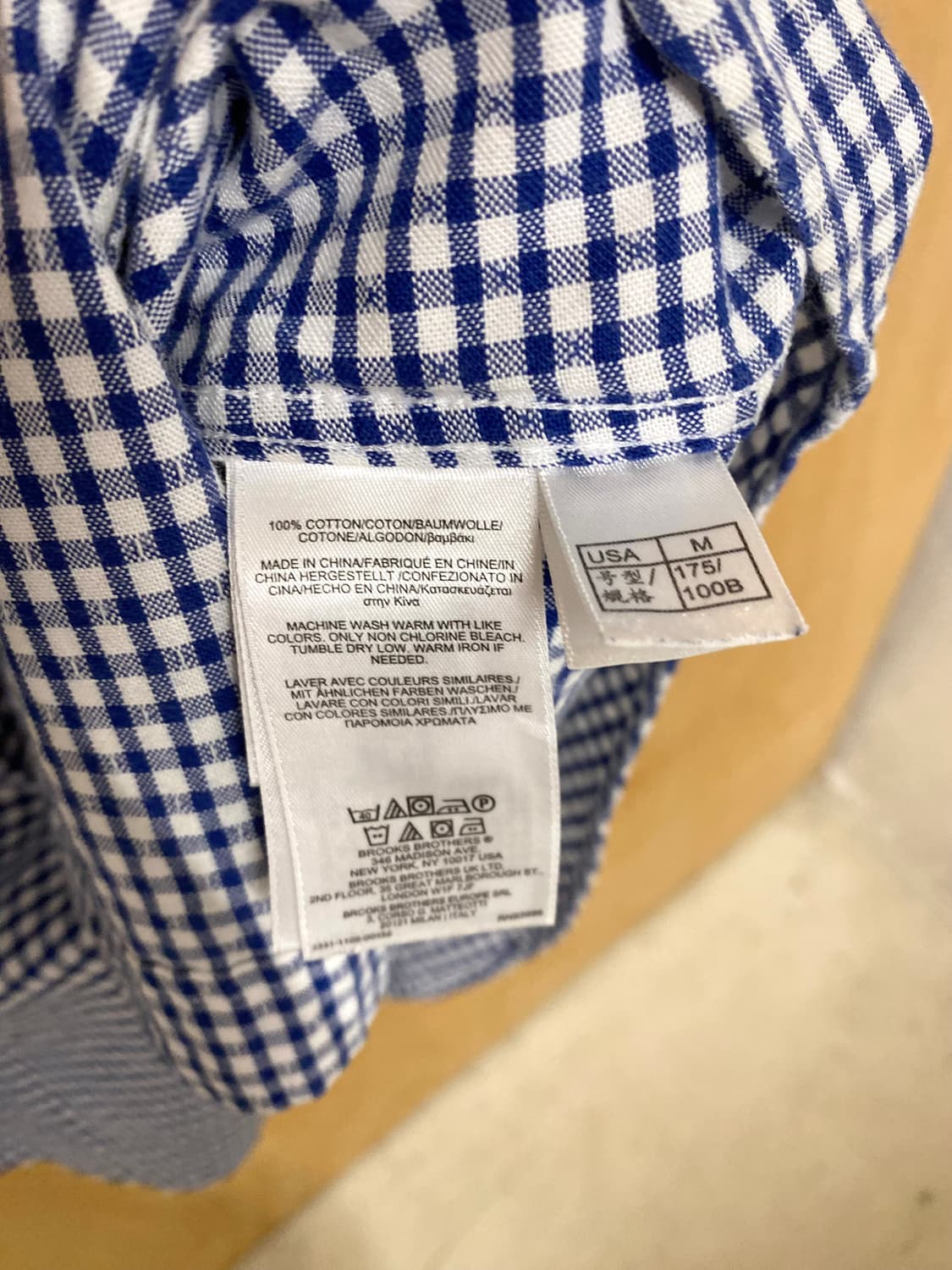 BROOKS BROTHERS check shirt 브룩스 브라더스 체크 상품이미지8