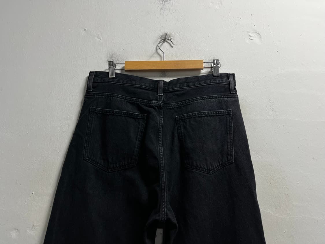 33 유니클로 와이드 흑청바지 정품 상품이미지4