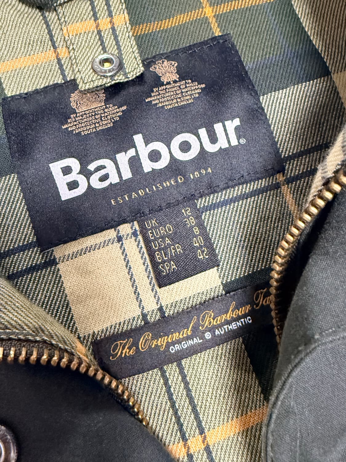 바버 비드넬 왁스자켓 여성용 66사이즈  상품이미지3