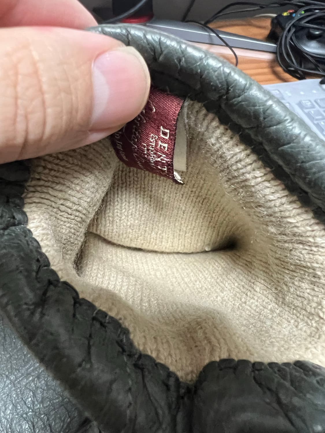 덴츠 햄튼 페커리 그레이 가죽 장갑 7반(2/1)사이즈 상품이미지5