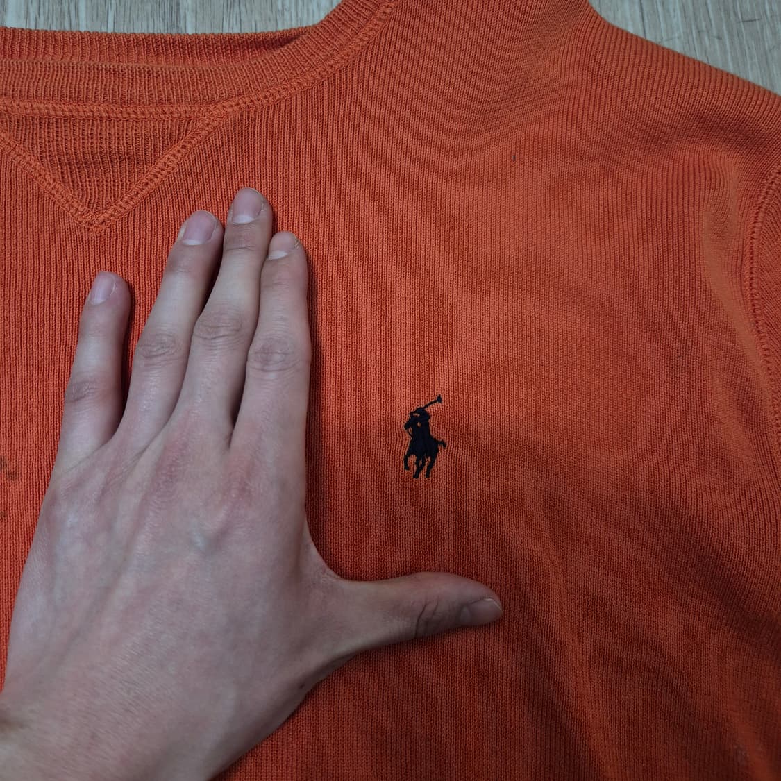 폴로 랄프로렌 스몰포니 오랜지 니트 S(90) 상품이미지5