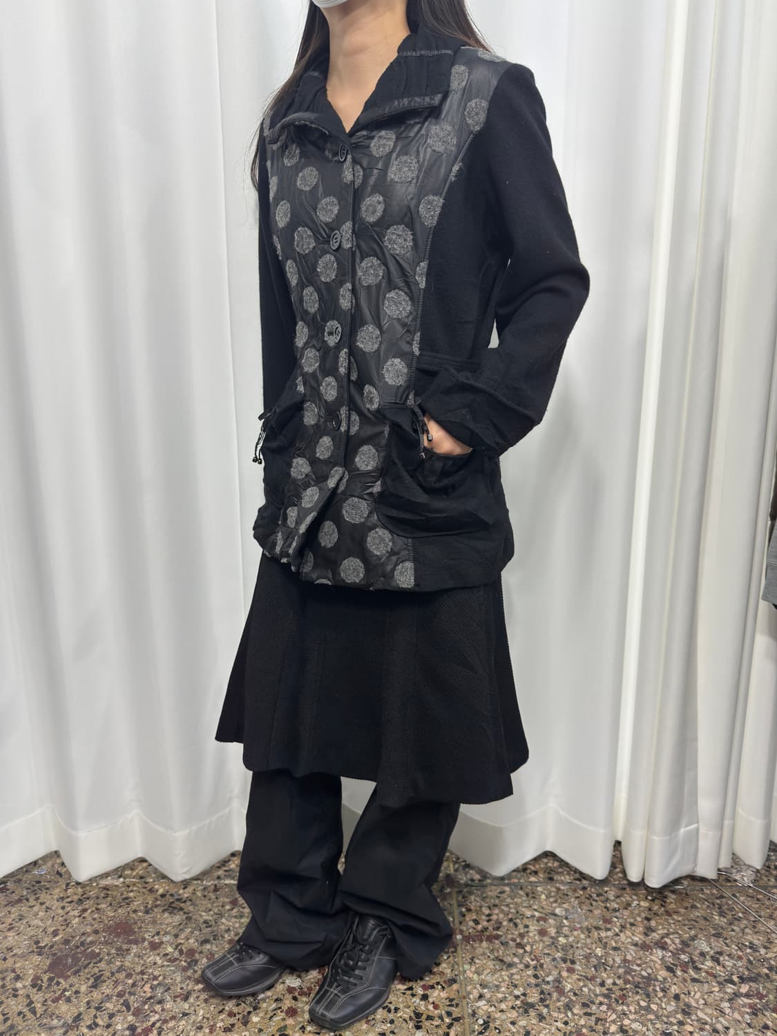 dot detail wool jacket 상품이미지4