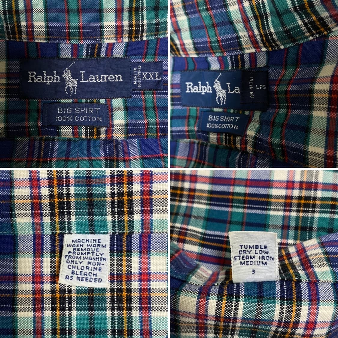 1992년 POLO RALPH LAUREN BIG SHIRT OG 상품이미지6