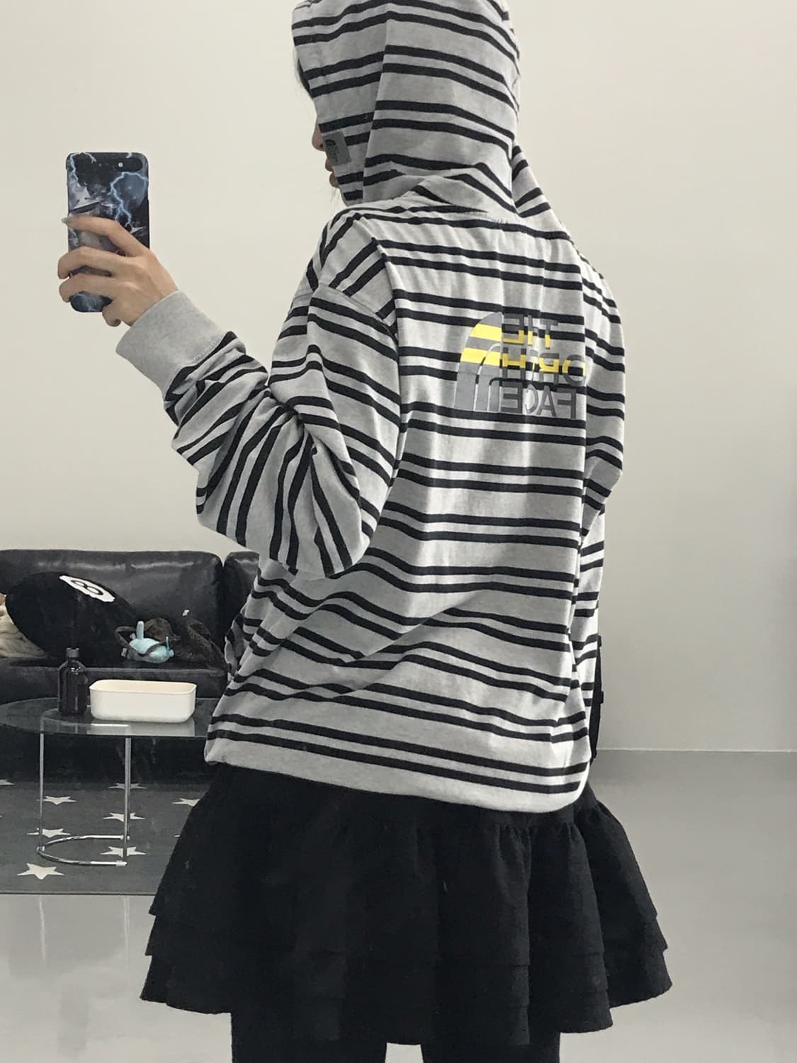The North Face Striped Zip Up Hoodies 상품이미지3