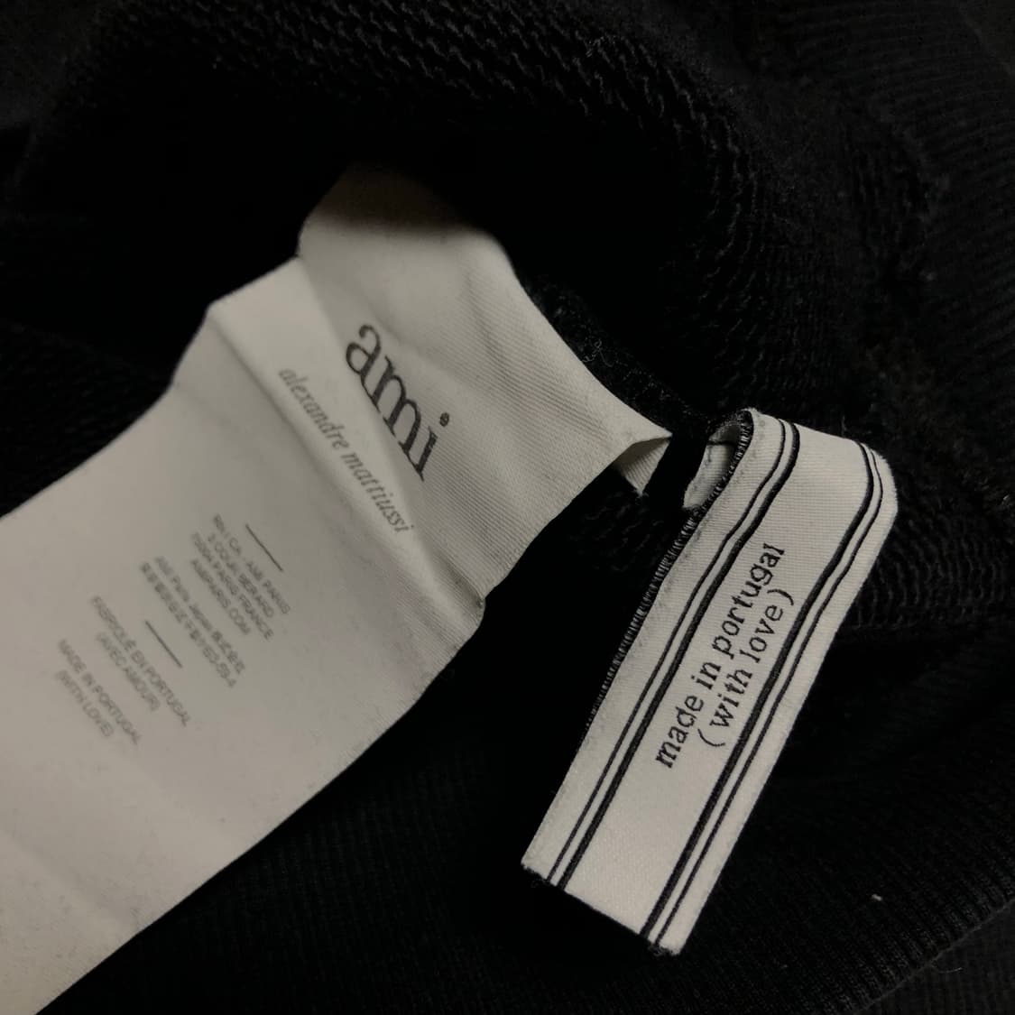 아미 오버핏 맨투맨 티셔츠 상태굿 빅로고 상품이미지5