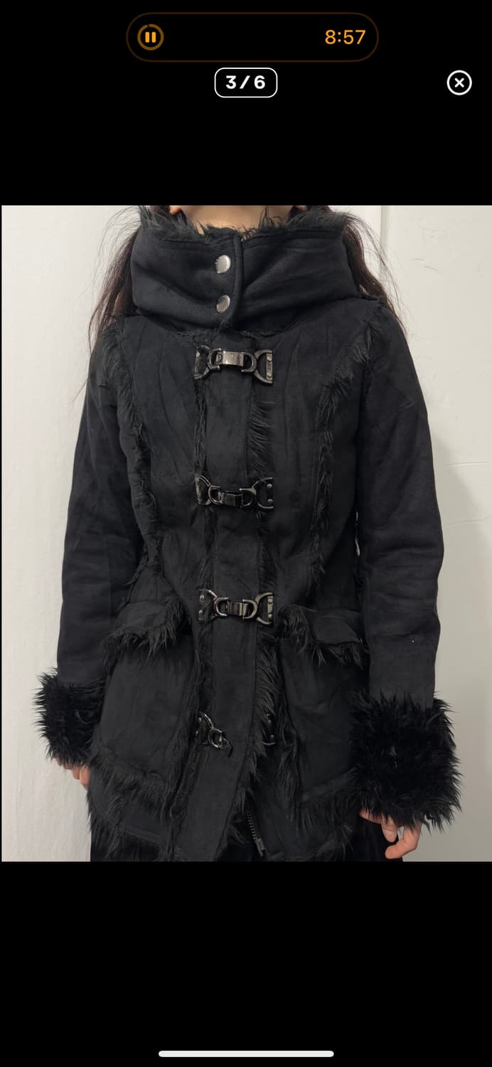 egoist fur  jacket 에고이스트 버클 퍼자켓 무스탕 상품이미지3